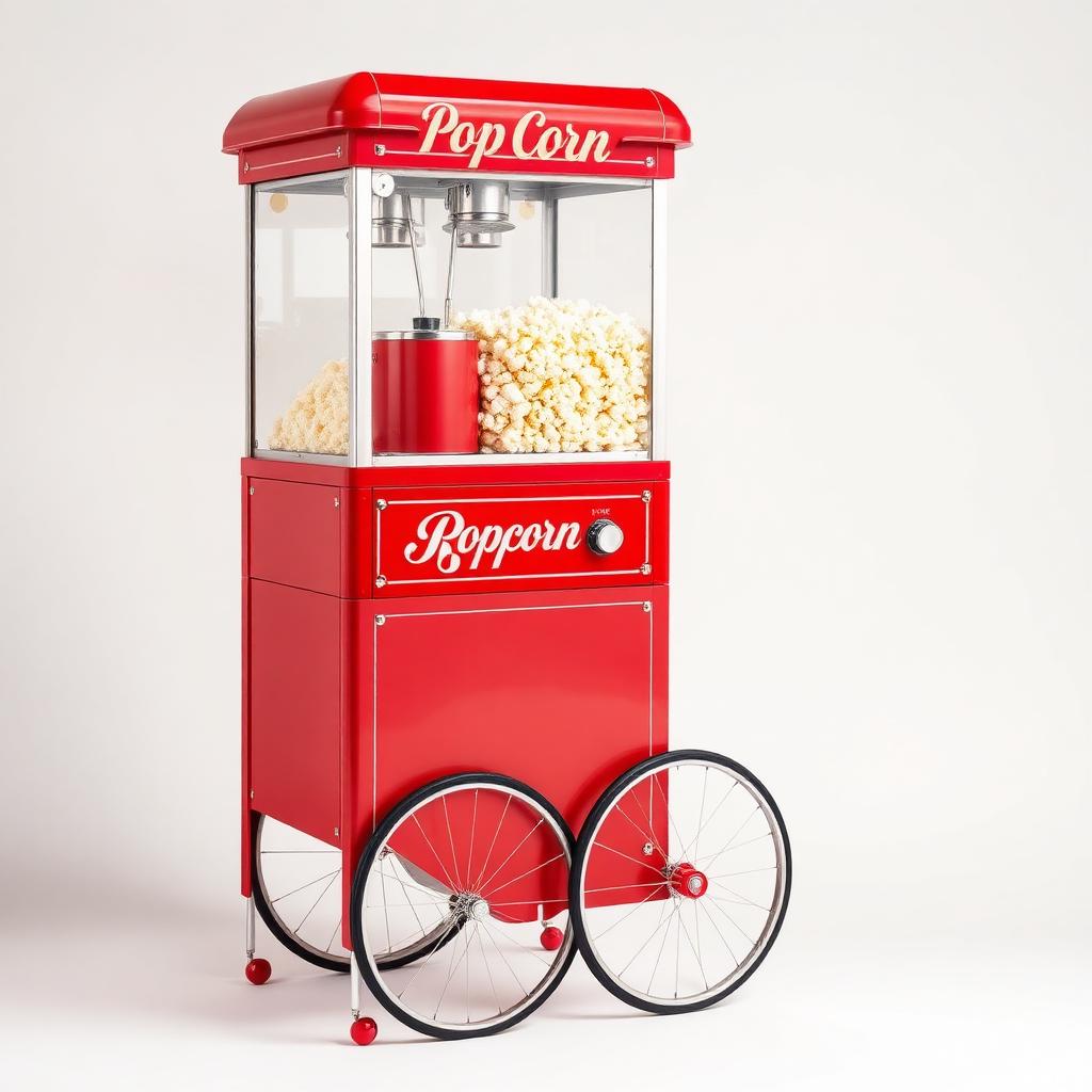 Vintage Popcorn Machine Cart